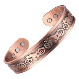 Various Themes Brand New Magnetic Therapy Solid Pure Copper Bangle Bracelet