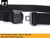 Quick Button Release Buckle Military Belt Strap Tactical Rigger Waistband