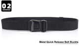 Quick Button Release Buckle Military Belt Strap Tactical Rigger Waistband