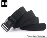 Quick Button Release Buckle Military Belt Strap Tactical Rigger Waistband