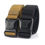 Quick Button Release Buckle Military Belt Strap Tactical Rigger Waistband