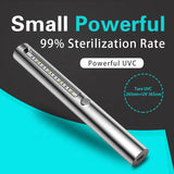 Sterilizing 265nm/365nm Portable LED Travel UV Light Wand Sterilizer UV-C Lamp Sterilization Stick