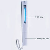Portable UV-C Wand Sanitizer, use 4 x AA batteries, FDA and EPA Registered