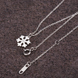 Sterling 925 Sliver Snow Flake Pendent Necklace for Christmas/Winter Season