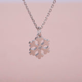 Sterling 925 Sliver Snow Flake Pendent Necklace for Christmas/Winter Season