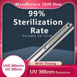Sterilizing 265nm/365nm Portable LED Travel UV Light Wand Sterilizer UV-C Lamp Sterilization Stick