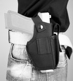 Universal Concealed Carry Holster, IWB or OWB With Magazine Slot Ambidextrous