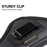 Universal PU Leather Tactical Concealed Carry Holster, Right Handed IWB