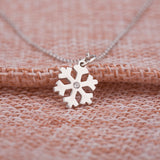 Sterling 925 Sliver Snow Flake Pendent Necklace for Christmas/Winter Season