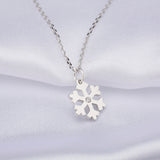 Sterling 925 Sliver Snow Flake Pendent Necklace for Christmas/Winter Season