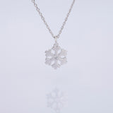 Sterling 925 Sliver Snow Flake Pendent Necklace for Christmas/Winter Season