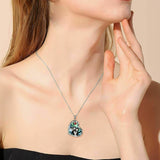 JAKE & SALLY NIGHTMARE BEFORE CHRISTMAS HEART PENDANT NECKLACE