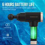 20 speed Long battery life Light Weight Massage Gun with 6 Massage heads
