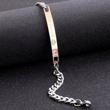 Stainless Steel His Queen/Her King Her Beast/His Beauty Couple Bracelet Lovers Matching Chain Bangle