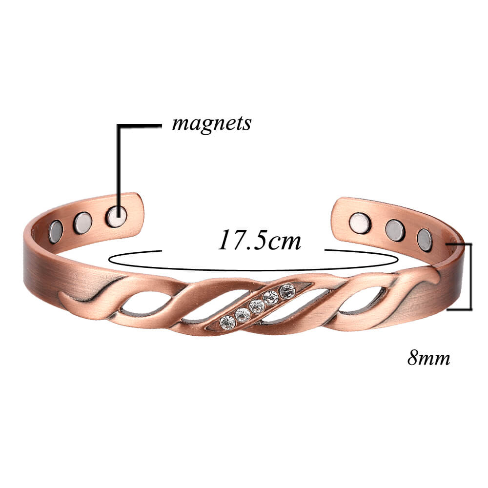 Mini Silver Rope Copper Bracelet - Simple Graces Jewelry