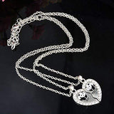 2 pcs/set Panda shaped Pendant Necklaces BFF Best Friends Forever Gift