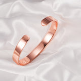 Plain Magnetic Solid Pure Copper Adjustable Bracelet