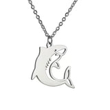 Stainless Steel Shark Pendent Necklace