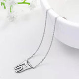 Silver Tooth Pendent Necklace